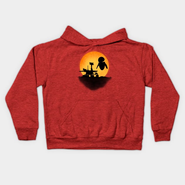 Rover in love Kids Hoodie by rakelittle